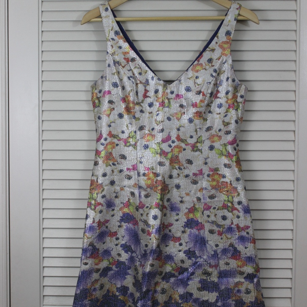 Adrianna Papell Sleeveless Floral Dress